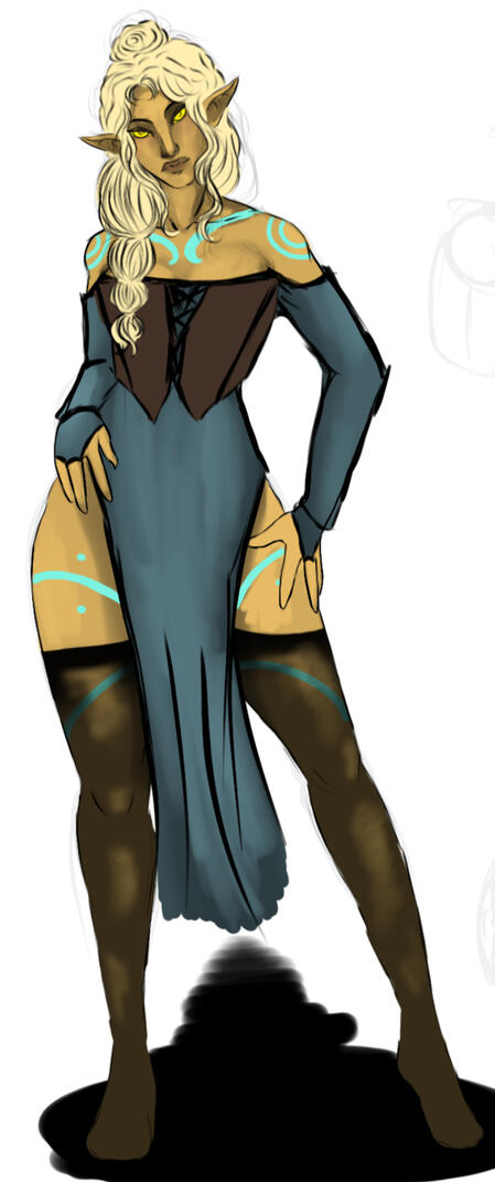 MY OC - Ayreneth Larenhahl, Altmer Sorcereress